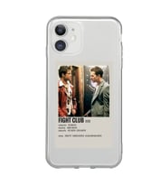 Iphone 11 Uyumlu Fight Club Minimalist Poster Desenli Şeffaf Telefon Kılıfı