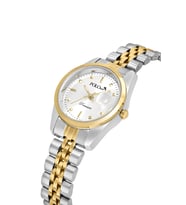 Polo Air Mercek Takvimli Kadın Kol Saati Gold Gümüş Renk PL-1611B3x