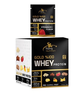 Torq Nutrition Gold Whey Protein 35 Gr x 14 SAŞE - Çilek