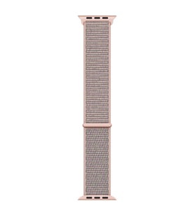 Microsonic Apple Watch Series 7 41mm Hasırlı Kordon Woven Sport Loop Rose Gold