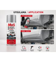 MxS Sprey Pütür Gri Boyanabilir Alt Kaplama 400 ml – Taş Çarpma ve Gövde Altı Koruma