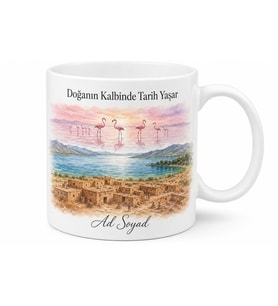 Konya Çatalhöyük Beyşehir Gölü Tuz Gölü Flamingo Gözlemi Baskılı Kupa Hediye Bardak