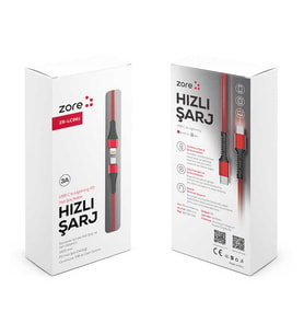 Zore ZR-LC961 PD To Lightning Kablo (Kırmızı)