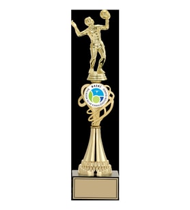 ODAK KUPA - Figürlü Kupalar - Voleybol Kadın Figürlü Kupalar FG-034 A - 39 cm