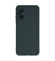 Xiaomi Poco M5 Kılıf Nano İçi Kadife Silikon - Koyu Yeşil