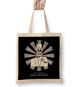 Manny Retro Japanese Grim Fandango Bez Çanta Uzun Saplı