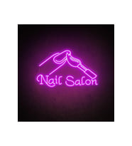 Nail Salon Yazılı ve Şekilli Neon Tabela
