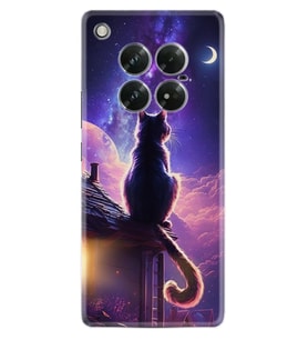 Infinix Zero 40 5G Kılıf Boutique Baskılı Resimli Damdaki Kedi Pcode -091