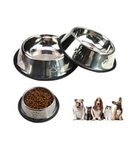 Karamelpet Pati Desenli Çelik ve Su Kabı 6 Oz 200 ml 15 cm