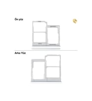 Samsung Galaxy A40 Sim İç Yuvası Çiftli Çiftli sim yuvası ikili sim tepsisi çiftli sim aparatı dual sim çekmecesi