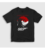 Presmono Unisex Çocuk Siyah Casino Royale Film James Bond T-Shirt 257482tt