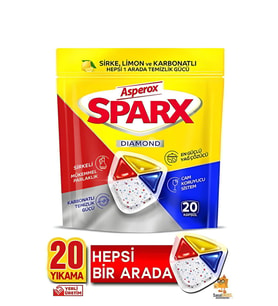 Asperox Sparx Diamond 20 Li Bulaşık Makinesi Kapsülü.