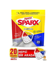 Asperox Sparx Diamond 20 Li Bulaşık Makinesi Kapsülü.
