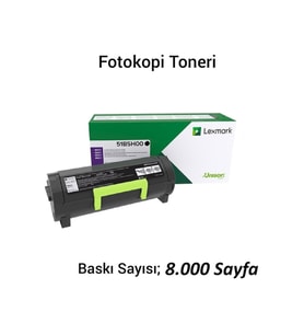 Lexmark Mx-317 / Mx-417 / Mx-517 / Mx-617 Siyah Toneri