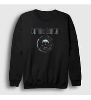 Presmono Unisex Siyah Skull Dimmu Borgir Sweatshirt 142713tt