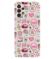 Samsung Galaxy M14 Uyumlu Kılıf Resimli Desenli Baskılı Silikon Donut Flamingo 1415