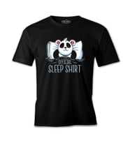 Official Sleep Tshirt Panda Sleeping Siyah Erkek Tshirt