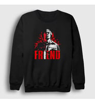 Presmono Unisex Siyah Friend Film No Country For Old Men Sweatshirt 248093tt