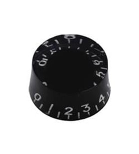 Valencia PNB2BK Les Paul Düğme Başlığı Siyah (Plastik) Siyah Renk - LP Tipi Gitarlar İçin - 2'li