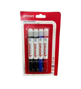 Penmark Beyaz Tahta Kalemi 4'Lü Vakumlu Blister Hs30504