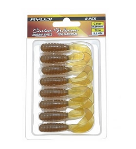 Ryuji Swim Worm 5,5cm TPR Kokulu Silikon Yem MOTOR OİL