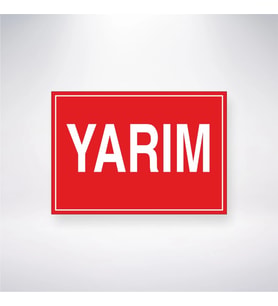 Yarım 21x28 Arkası Yapışkanlı Levha