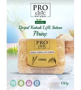 Pro Lific Natural Pirinç Özlü Doğal Kabak Lifli Sabun