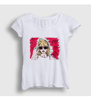 Presmono Kadın Beyaz 1989 Taylor Swift T-Shirt 309979tt