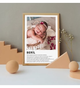 Hoşgeldin 1 Fotoğraflı 20 X 30 Çerçeve (Ahşap)