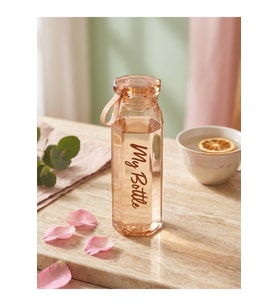 My Bottle Köşe Cam Matara 500 Ml - Renk Seçenekli Mor