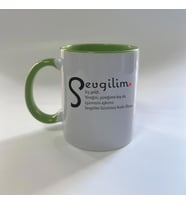 Sevgilim Baskılı Yeşil Mega Kupa