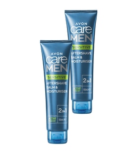 Avon Care Men Sensitive 2'si 1 Arada Tıraş Sonrası Balsam ve Nemlendirici 100 Ml. İkili Set