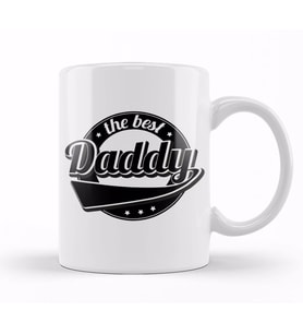 Cute The Best Daddy New Parent Father Funny Dad Kupa Bardak Porselen