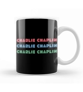 Charlie Chaplin Quotes Art Gift   Vintage Retro Style Kupa Bardak Porselen