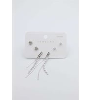 Çoklu Set Küpe - Gümüş