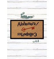 Harry Potter Alohomora Colloportus Tasarımlı Kapı Önü Paspası Ev Için Paspas Koko Paspas Kıl Paspas