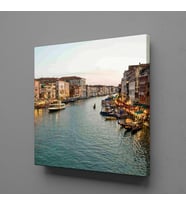 İTALYANIN MUHTEŞEM NEHRİ KANVAS TABLO 150x150cm
