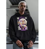 Wanted Monkey D. Luffy Gear 5 Baskılı Unisex Oversize One Piece Anime Hoodie