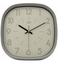 Galaxy Premium Serisi ABS Kasa Duvar Saati Oval 30 CM Gri Renkli Modern Kadran