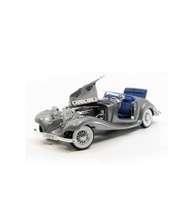 1936 Model Mercedes-Benz 500 K Typ Special Roadster Araba 1:18 Ölçekli - Mavi Su Dünyası (Çok Renkli)