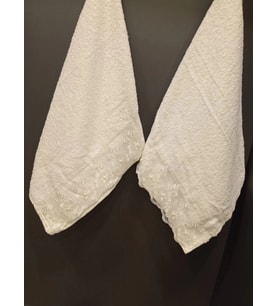 NİVEMESHOME BATİK MOONS KREM NAKIŞLI HAVLU