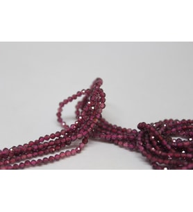 Lal (Garnet - Granat ) Taşı YARIM Dizi 2mm (17cm uzunluğundadır)