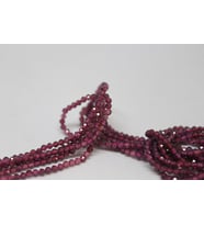 Lal (Garnet - Granat ) Taşı YARIM Dizi 2mm (17cm uzunluğundadır)