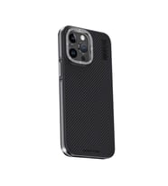 Joko Apple İphone 15 Pro Kılıf Aramid 600d Kevlar Karbon Fiber Magsafe Kapak - Gri
