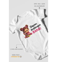 Dayımı Aratmayın Bana! Kısa Kollu Bebek Body %100 Pamuk