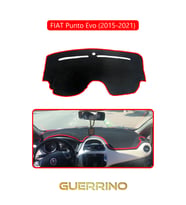 FIAT Punto Evo 2015-2021 Modellerine UygunTORPİDO KORUMA HALISI KIRMIZI KENAR