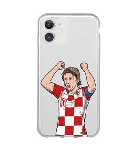 Iphone 11 Uyumlu Luka Modric Tasarımlı Şeffaf Telefon Kılıfı