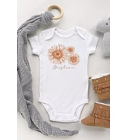 Sunflower Kısa Kol Çıtçıtlı Bebek Body