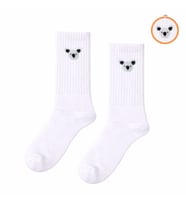 Koala Nakışlı unisex beyaz Çorap
