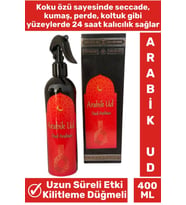 Özel Seri Kilitleme Düğmeli Uzun Süre Etkili Kabe Kokusundan Esinlenmiş Arabik UD Oda Kokusu 400 ML